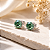 Brinco Moissanite Turquesa Prata 925 Facetação Portuguesa 100 Facetas - Imagem 2