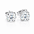 Conjunto Colar E Brinco Moissanite 8mm Prata 925 Com Garantia GRA - Imagem 3
