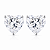 Brinco Ponto De Luz Coração Moissanite 10x10mm 4.0mm Prata 925 Com Certificado GRA - Imagem 1