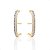 Brinco Ear Hook Cravejado com Zirconias Banhado a Ouro - Imagem 5