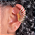 Brinco Ear Cuff Piercing Fake Pressão Nove Aros Banhado - Imagem 9