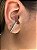 Brinco Ear Hook Cravejado com Zirconias Folheado a Ródio Branco - Imagem 2