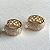Brinco Argola Grossa Cravejada Zirconias Banhada em Ouro 18K - Imagem 1
