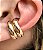 Brinco Piercing Conch Orelha Cartilagem Fake Banhado A Ouro - Imagem 2