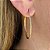 Brinco de Argola Lisa Média Feminina Banhado a Ouro 18k - Imagem 3