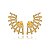 Brinco Ear cuff Cravejado Zirconias Brancas Banhado a Ouro - Imagem 1