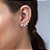 Brinco Ear Cuff Pedras de Zirconias Brancas Banhado a Ouro - Imagem 2