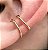 Piercing Fake Pequeno Bolinha Orelha Folheado em Ouro 10mm - Imagem 2