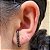 Brinco Ear Hook Zirconias Negras Banhado A Ouro Par Moderno - Imagem 6