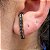 Brinco Ear Hook Zirconias Negras Banhado A Ouro Par Moderno - Imagem 3