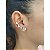 Brinco Ear Cuff Zirconias Gotas Coloridas Banhado a Ouro Par - Imagem 2