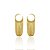Brinco Argola com Correntes Luxo Banhado a Ouro 18k - Imagem 1