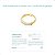 Anel Aparador De Aliança com Zirconias Banhado Ouro 18k Unid - Imagem 5
