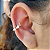 Falso Piercing Cartilagem Zirconia Gota Branca  Banhado Ouro - Imagem 3