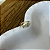 Falso Piercing Cartilagem Zirconia Gota Branca  Banhado Ouro - Imagem 5