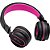 Headphone Fun Bluetooth Preto E Rosa - Pulse - Ph216 - Imagem 1