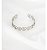 Bracelete LV Ródio Branco + Flor lisa - Imagem 1