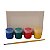 AL214 - Lembrancinha Kit Pintura com 4 tintas, Pincel e Tela para Pintar - Jardim Encantado - Imagem 2