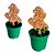 AL348 - Lembrancinha Cultivo com Mini Vaso e Aplique Personalizado MDF - Luigi (Super Mario) - Imagem 4