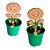 AL348 - Lembrancinha Cultivo com Mini Vaso e Aplique Personalizado MDF - Princesa (Super Mario) - Imagem 5
