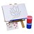 AL103 - Lembrancinha Kit Pintura Cavalete com Tela Gravada - Dia das Mães - Imagem 1