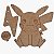 AL054 - Lembrancinha Kit Pintura Pokémon em mdf com Tinta e Pincel - Pikachu - Imagem 3