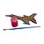 AL075 - Lembrancinha Avião mdf com Tinta e Pincel - Imagem 1
