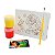 AL023 - Kit Pintura com Tela Gravada, Tintas e Pincel - Tema Infantil - Imagem 1