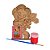 AL343 - Lembrancinha Pintura Turma da Mônica mdf com Tinta e Pincel - Mônica - Imagem 1