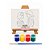 AL134 - Kit Pintura com Tela 20 x 15 com Gravação, Cavalete mdf, 4 Tintas e Pincel - Tema Princesas - Imagem 1