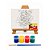 AL134 - Kit Pintura com Tela 20 x 15, Cavalete mdf, 4 Tintas e Pincel - Tema Mickey - Imagem 1