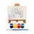 AL134 - Kit Pintura com Tela 20 x 15, Cavalete mdf, 4 Tintas e Pincel - Tema Jardim - Imagem 1