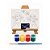 AL134 - Kit Pintura com Tela 20 x 15, Cavalete mdf, 4 Tintas e Pincel - Tema Astronauta - Imagem 1