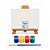 AL135 - Kit Pintura com Tela 20 x 15, Cavalete mdf, 4 Tintas e Pincel - Tema Bluey - Imagem 1