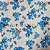 Tecido Tricoline Floral Clássico Azul - Imagem 1