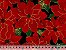Tecido Tricoline Natal Flores Vermelhas - Natal - Imagem 1