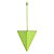 Chumbada Triângulo Verde com Haste - 130g - Imagem 1