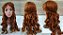 Wig Da Bela Da Fera Personagem Cosplay Castanha Cacheada 75cm - Imagem 2