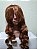 Wig Da Bela Da Fera Personagem Cosplay Castanha Cacheada 75cm - Imagem 5