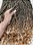 Cabelo Goddess Faux Locs para Crochet Braid twist torcido com pontas penteadas - Imagem 6
