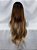 Peruca ombre hair morena iluminada repicada levemente ondulada - Imagem 2