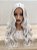 Peruca ondulada sem franja cinza clara para personagens cosplay, filmes e séries - Imagem 1