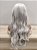 Peruca ondulada sem franja cinza clara para personagens cosplay, filmes e séries - Imagem 2