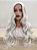 Peruca ondulada sem franja cinza clara para personagens cosplay, filmes e séries - Imagem 5