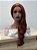 Peruca sintética lisa longa sem franja para cosplay ondulada - Imagem 2