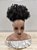 cabelo afro puff volumoso para finalização de penteados cor preta - Imagem 3