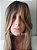 Peruca ombre hair 70 cm com franja cor mel - Imagem 2