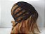 Peruca ombre hair 70 cm com franja cor mel - Imagem 4