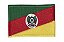 Patch Bordado Com Fecho De Contato Bandeira Rio Grande Do Sul - Imagem 1