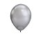Balão Látex Metálico Prateado Nº9 - 25 Unidades - Imagem 1